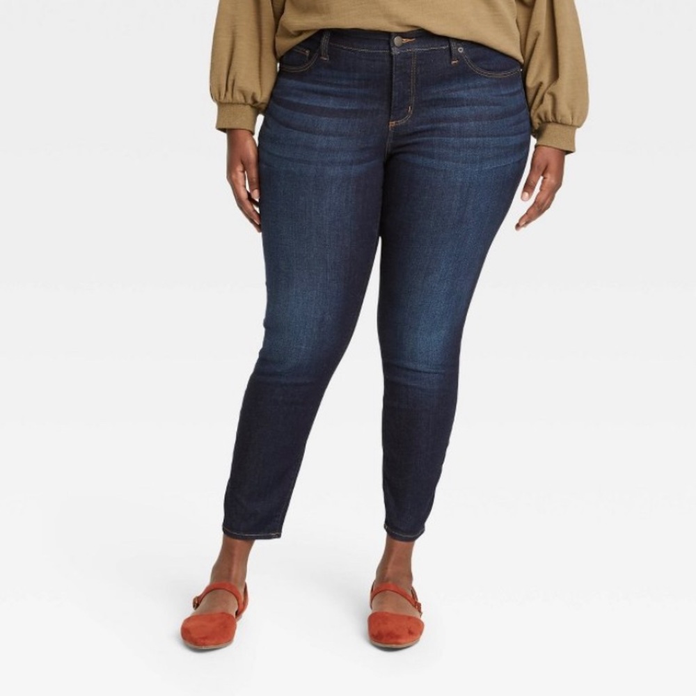 Universal Thread Mid-Rise Skinny Jeans 26W Dark Wash